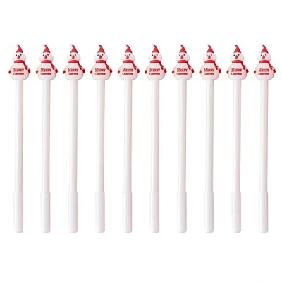 Image of 10Pcs Rolling Ball Pens Quick Dry 0.5mm Fine Point Gel Liquid Pen Rollerball For Writing Journaling