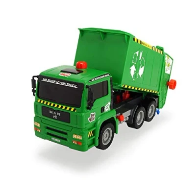 Image of Dickie Air Pump Recycle/Garbage Truck Toy with Dustbin