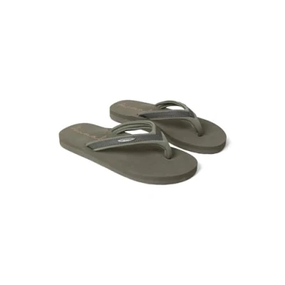 Image of Animal Swish Womens Flip Flops Lightweight, Comfortable &amp; Slip on Footwear with Padded Straps For Spring Summer, Beach, Walking, Outdoors Dark Khaki Adult Shoe Size 4