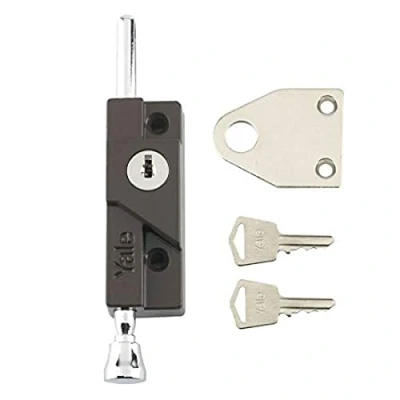 Image of Yale V 8K116 BR Multi Purpose Door Bolt, Brown Finish, Standard Security, Visi Packed, suitable for hinged and wooden doors