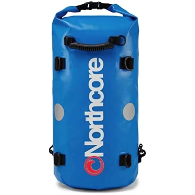 Image of Northcore Surfing and Watersports Accessories Dry Bag 30L 30 Litre Capacity Backpack Rucksack Blue Waterproof