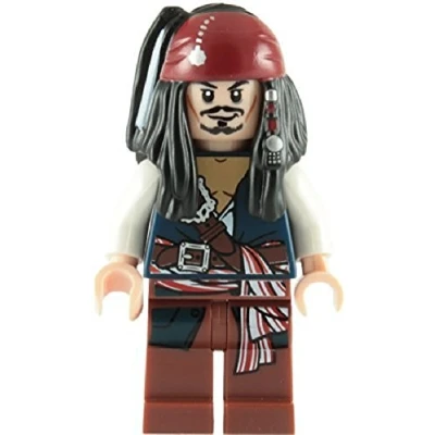 Image of LEGO Pirates of the Caribbean: Captain Jack Sparrow Minifigure
