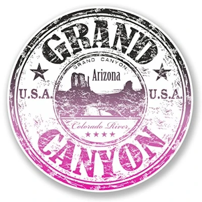 Image of 2 x 10cm Grand Canyon Arizona USA Vinyl Sticker Laptop Travel Luggage #6519 (10cm 10cm)
