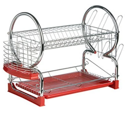 Image of Anika 2 Tier Dish Drainer, Red