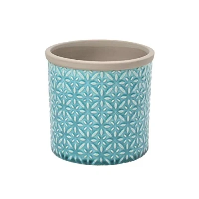 Image of Burgon &amp; Ball Glazed Pot Tuscany Small Blue