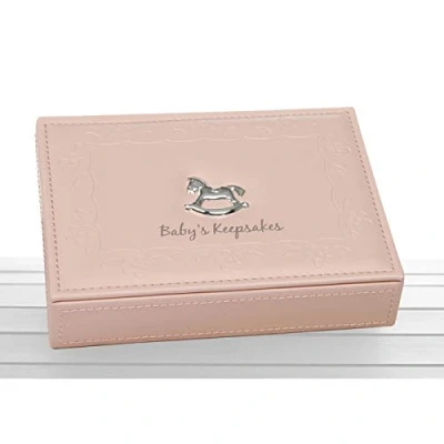 Image of Shudehill Giftware Baby Girl Pink Keepsake Box