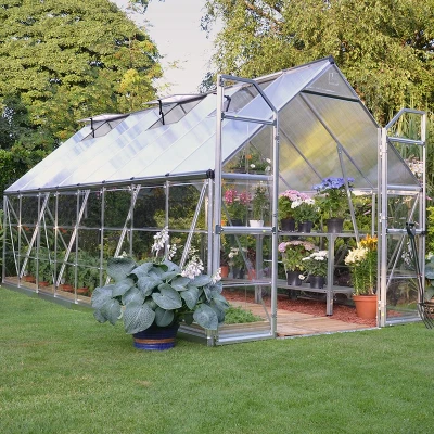 Image of 8&#039; x 16&#039; Palram Canopia Balance Silver Greenhouse (4.87m 2.44m)