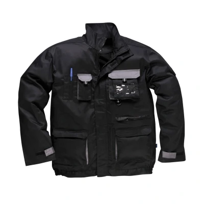 Image of Portwest Texo Contrast Jacket Black Medium