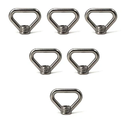 Image of 304 Stainless Steel Eye Nut M10 Triangle Ring Shape Lifting Set Threaded Fastener 6PCS