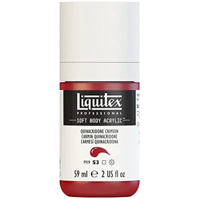 Image of Liquitex Acrylic Paint, Quinacridone Crimson, 59 ml (Pack of 1)