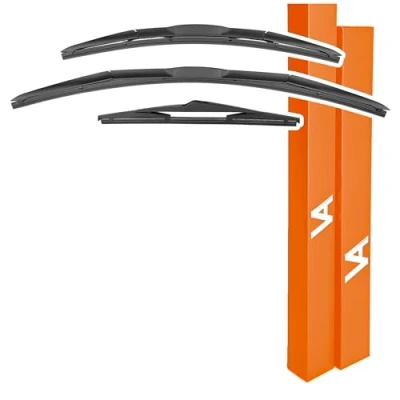Image of VIA ALBION® Wiper Blades for KIA SPORTAGE Mk3 (2010 2015) All Weather Front &amp; Rear Wipers Set
