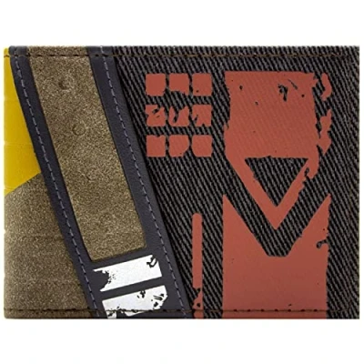 Image of The Hive Guardian Class Suit Armour Outfit Wallet Bi Fold ID &amp; Card Holder, Brown