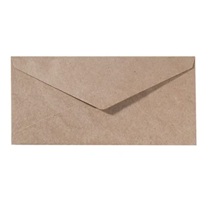 Image of Vaessen Creative Large Rectangular Florence Envelopes for Greeting Cards, Kraft, Set of 5, Matching Cards Available