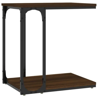 Image of vidaXL Side Table Brown Oak 50x35x52 cm Engineered Wood