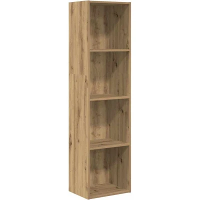 Image of vidaXL Bookcase Artisian Oak 40x30x152 cm Engineered Wood