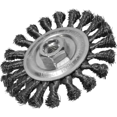 Image of Faithfull FAIWBCT115 Circular Twist Knot Wire Brush 115 x 12 M14 2 0.35mm