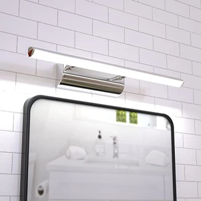 Image of LED Mirror Bathroom Light 9W 570mm Picture Lighting Energy Saving Wall Front Lamp Cool White 6000K IP44 Waterproof Make Up Sconce Lights with ON/Off Switch
