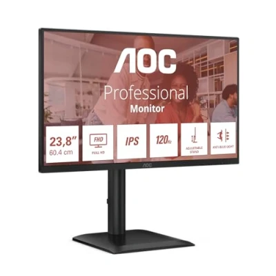 Image of AOC E4U 23.8 Inch 1920 x 1080 Pixels Full HD IPS Panel HDMI DisplayPort Adaptive Sync Monitor