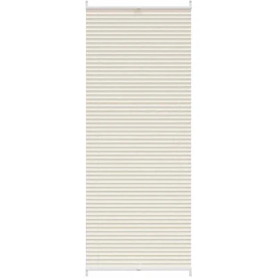 Image of vidaXL Plisse Blind 70x200cm Cream Pleated Window Curtain Shade Sunscreen