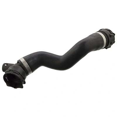 Image of 17127525022 Radiator Hose FEBI BILSTEIN 103045 Lower Right with quick couplers BMW: 1 Hatchback, Coupe, Hatchback