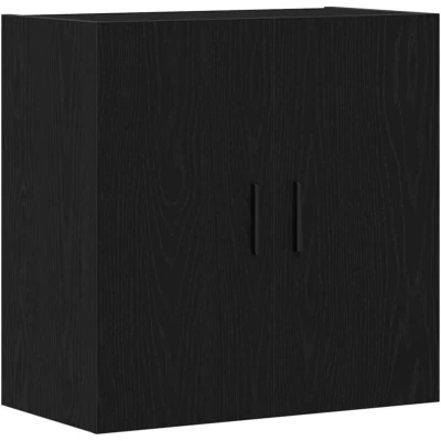 Image of vidaXL Wall Cabinet Black Oak 60x31x60 cm Engineered Wood