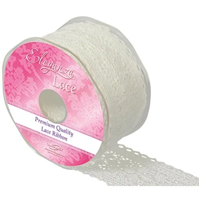 Image of Eleganza Lace Chatsworth 50mm x 10m Ivory No.61