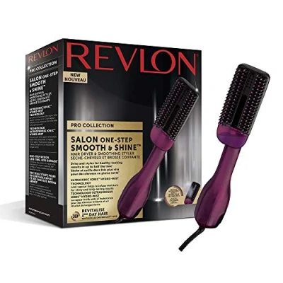 Image of Revlon Pro Collection Salon One Step Smooth &amp; Shine Hair Dryer Smoothing Styler, RVDR5232