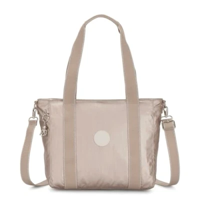 Image of Kipling ASSENI S Small tote, Totes, Metallic Glow (Silver)