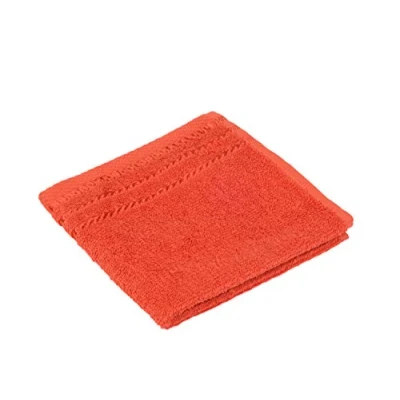 Image of Gözze Set of 4 Faceloths, Berlin, 100% Cotton, 30 x cm Orange