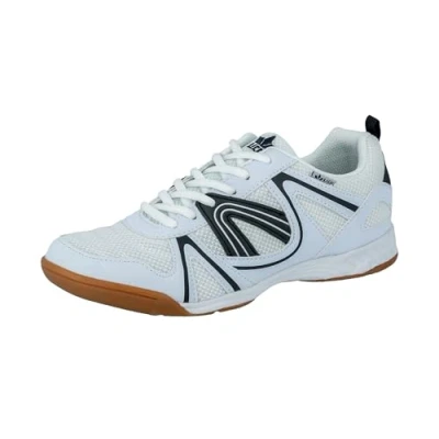 Image of Lico Men&#039;s Indoor Fitness Shoes, White Navy, 6 UK