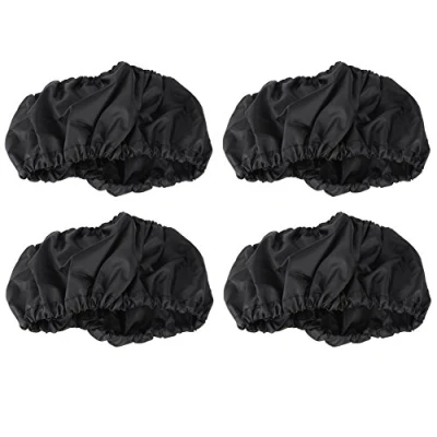 Image of 4Pcs Baby Stroller Wheels Protection Covers Black Dustproof Tire Cover Child Kid Classic Accessories (S/L)(S)