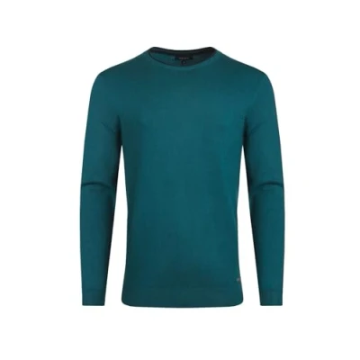 Image of Weird Fish NOAH CREW NECK FINE Jumper, Men&#039;s, Size: XL, Mineral blue