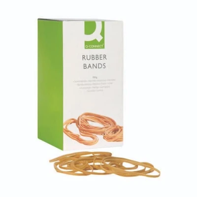Image of Q Connect Rubber Bands No.34 101.6 x 3.2mm 500g KF10539 free finchley refill pen