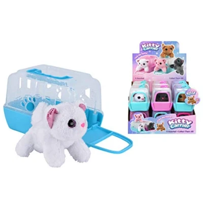 Image of KandyToys Plush Cat Toy in Carry Case Stuffed Soft Cuddly Animal Kids Toys