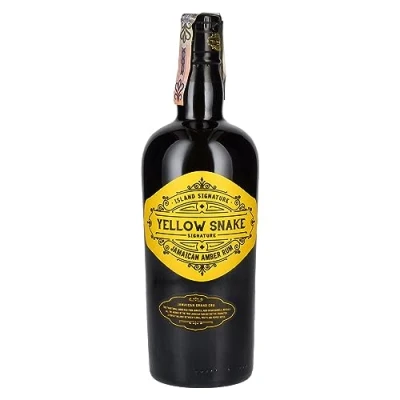 Image of Island Signature rum Yellow Snake, Jamaican Amber Rum, Premium Caribbean 70cl