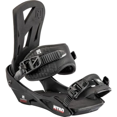 Image of Nitro Men&#039;s Staxx &#039;23 Snowboard Binding, Black, L