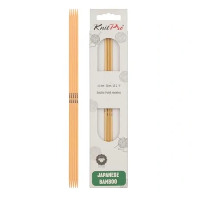 Image of KnitPro Bamboo double pointed needles 20cm 2.00mm 3pcs
