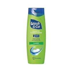 Image of Wash Go 2In1 Shampoo + Conditioner Classic 400ml (Pack of 6) C000125