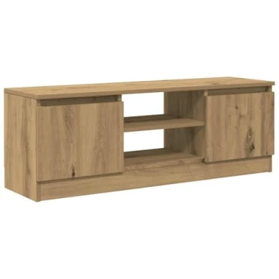 Image of vidaXL TV Cabinet Media Stand Artisan Oak 102x30x36 cm Engineered Wood Modern for Living Room/Bedroom