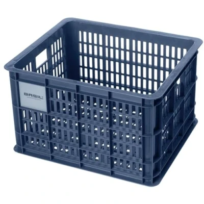 Image of Basil B.V. Crate Unisex Adult Bicycle Box, Grey, 45.25 x 35 25 cm