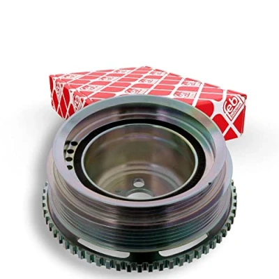 Image of 0614189, 614189 crankshaft Pulley FEBI BILSTEIN 40048 3PK + 5PK 150mm 6 with pulse generator wheel for FIAT: Doblo I Estate