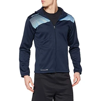 Image of Uhlsport Kids Liga 2.0 Hooded Jacket Marine/Skyblue, 152