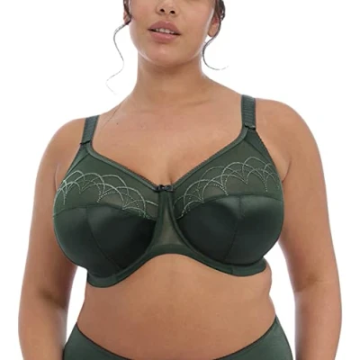 Image of Elomi Women&#039;s Cate Underwire Cup Banded Full Coverage Bra, Piblackve, 44HH US UK