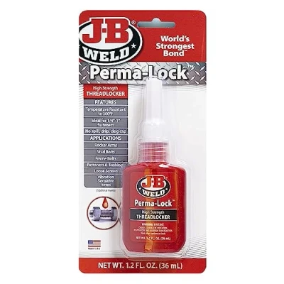 Image of JB Weld 27136UK Red Perma Lock High Strength Threadlocker 36ml