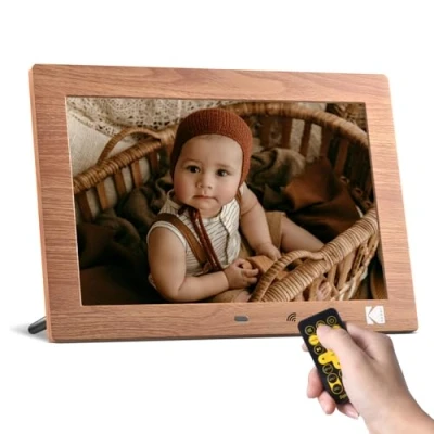 Image of KODAK Digital Photo Frame 10 Inch, No WiFi Picture with Remote Control, Electronic 1280*800 High Resolution IPS Screen, Images/Videos/Music Player, Auto Switch ON/OFF
