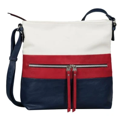 Image of Tom Tailor Acc Women&#039;s Ellen Shoulder Bag, Multicolour (Maritim), 25.5x23.5x5.5 Centimeters (W x H L)