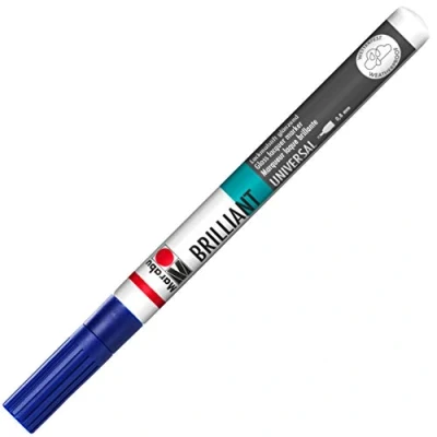 Image of Marabu Brilliant Painter Tip, Marker Pen, Night Blue, 0.8mm