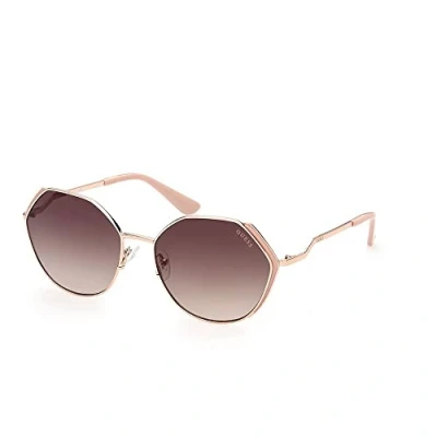 Image of Sunglasses Guess Gu7842 col. 28f Woman GÃ©omÃ©trique Gold