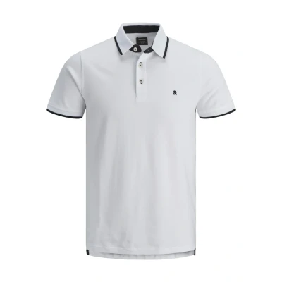 Image of Jack &amp; Jones Epaulos SS NOOS Polo shirt, Men&#039;s, Size: Small, White
