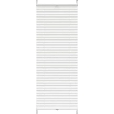 Image of &#039;vidaXL Plisse Blind 40x125cm White Pleated Adjustable Sun and Vision Protection for Different Room Types, Easy Installation, Crepe Fabric Aluminum Material